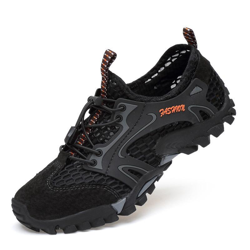 2025 Summer Wading Shoes Men's Hollowed-out Outdoor Creek Shoes Breathable and Quick-drying Fishing Casual Shoes Mesh Men's Sandals