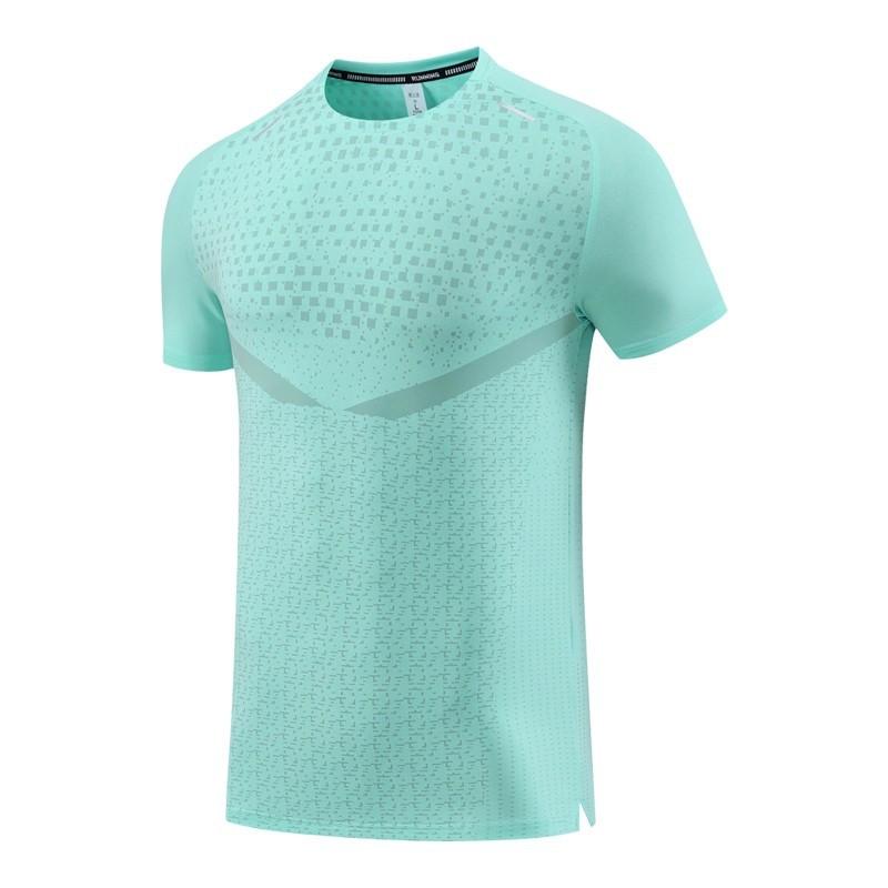 Summer running short-sleeved men's breathable quick-drying sports half-sleeved T-shirt marathon fitness training loose reflective top