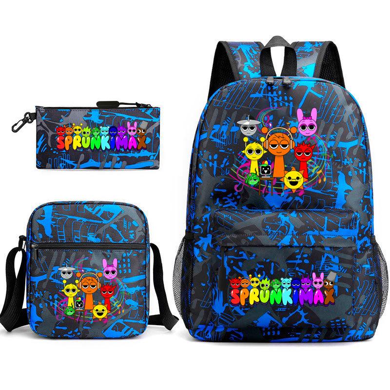 Rhythm Box Starry Sky Backpack Large Capacity Elementary School Bag 3-piece Set
