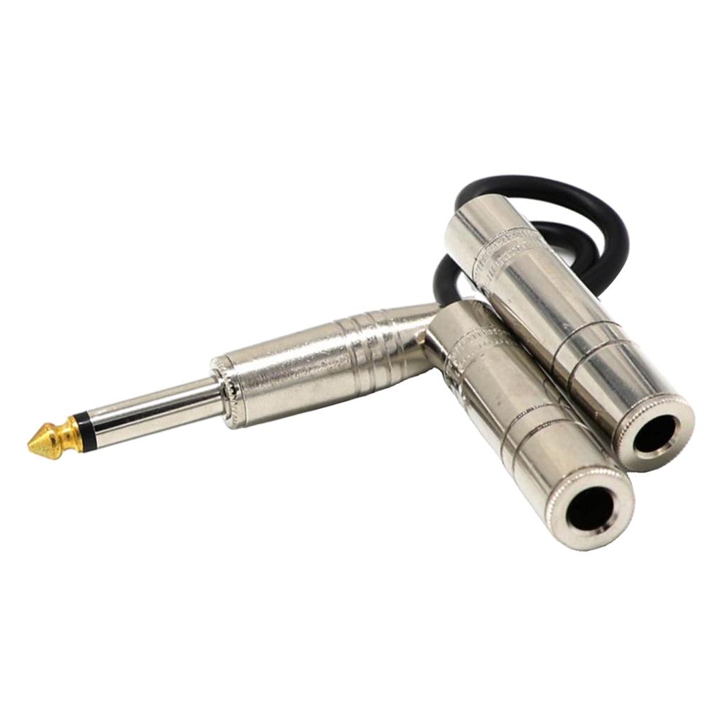 8" dlouhý 6,35 mm samec pro párování 6,5 mono samičí audio Y splitter kabel