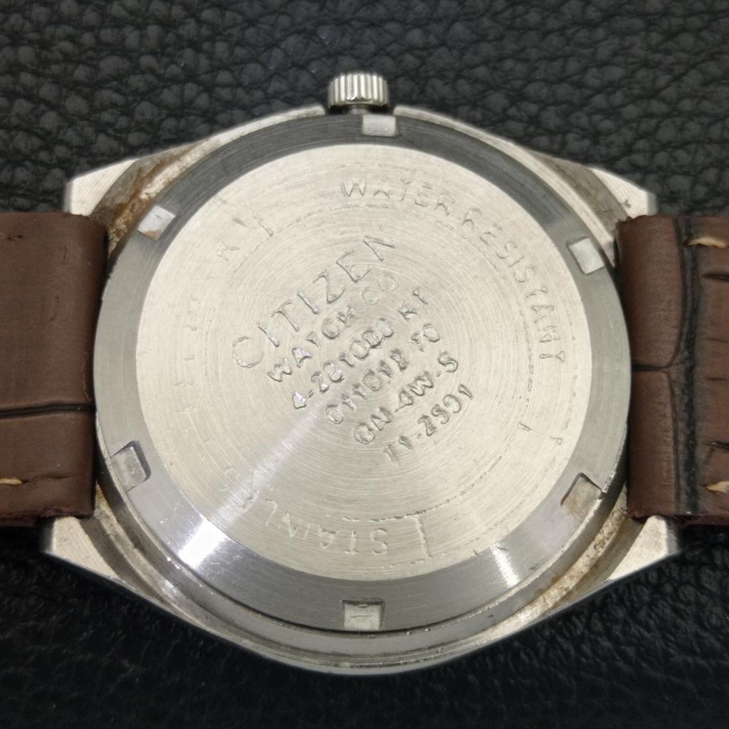 AUTOMATIC VINTAGE CITIZEN 8200 JAPAN MENS WHITE COLOR DIAL WATCH A702752-1 R210-a702752