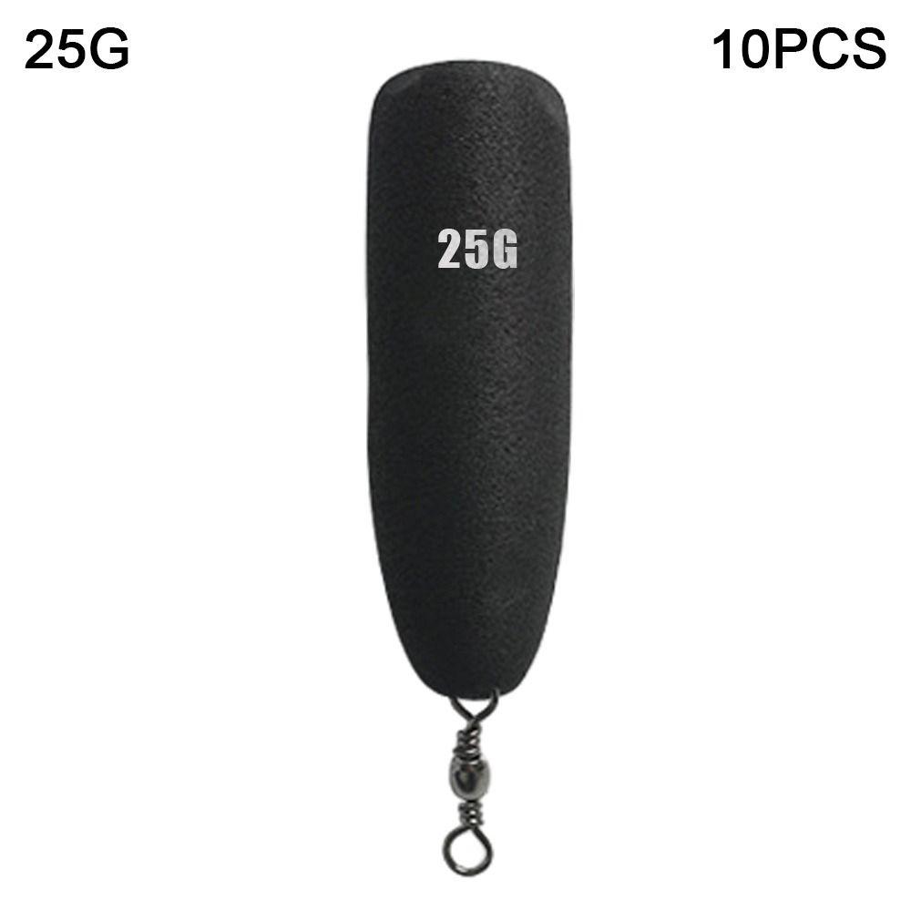 

10PCS Hot Black EVA Fishing Float Rock Fishing Sea Fishing Fishing Tackle Dual-purpose 15-50g Black Buoy Sea Fishing