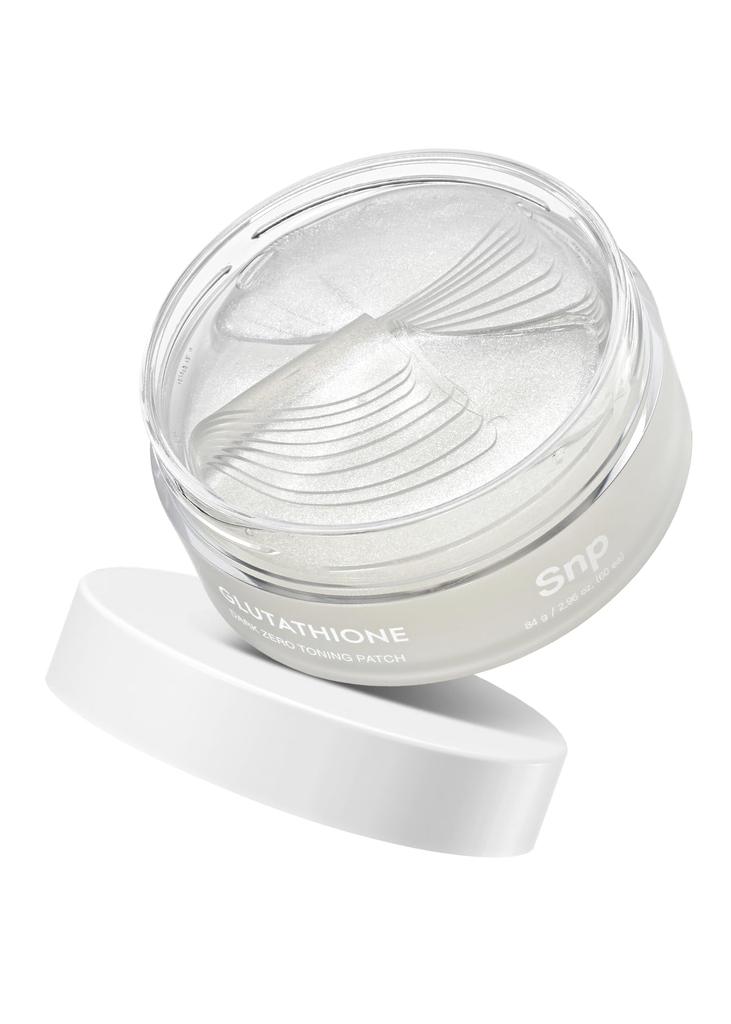 Glutathione Dark Zero Toning Patches Glowing White Jade Patches Korean Eye Patches Korean Cosmetics Eye Care [SNP Official] (60 sheets)
