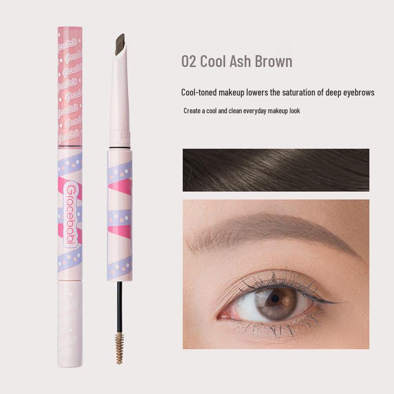 Gracebabi 2-in-1 Waterproof Eyebrow Pencil & Tint