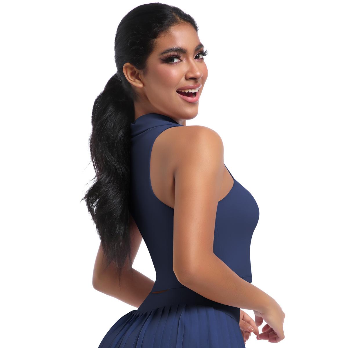 Повседневный жилет с лацканами для бега — фото 14