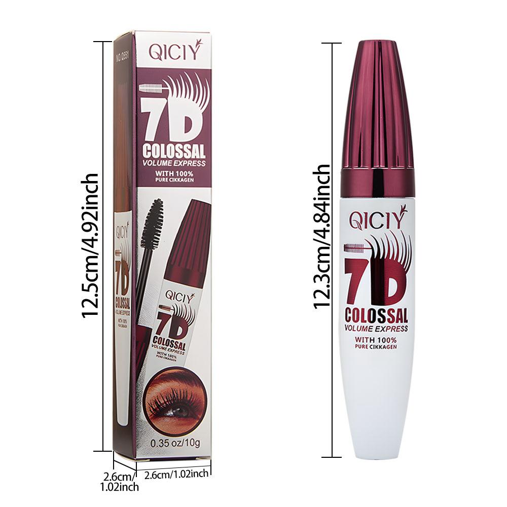 7D Extreme Volume Lash Mascara,Waterproof and Long-Lasting,Natural Thickening and Curling Eyelash Extension
