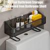 Bathroom Shelves Over Toilet Tank Easy Installation Thickened Iron Mesh Design Open Storage