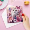 6Pcs Christmas Squirrel DIY Diamond Painting Card Diamond Daily Wish Card Diamond Painting Greeting Card for Family Friends Gift