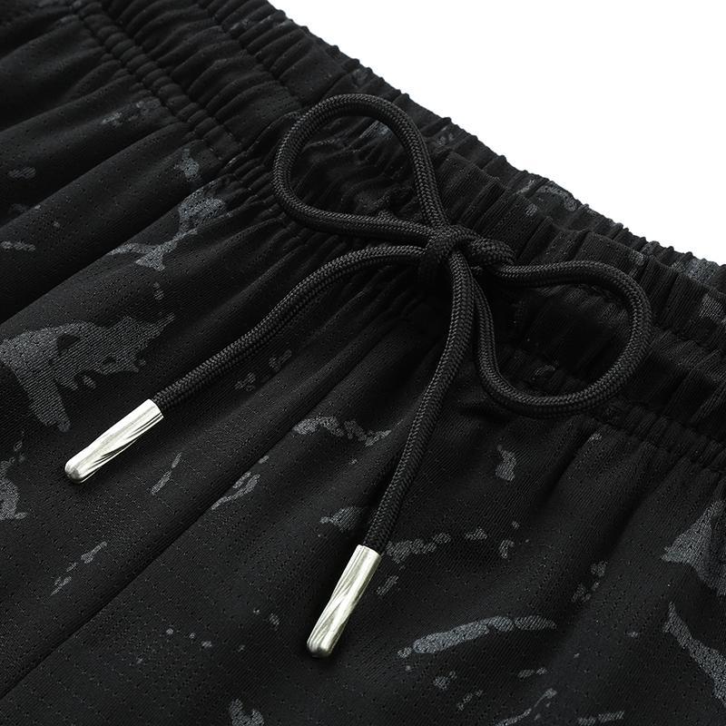 Plus Size Ice Silk Shorts, Ice Silk Five Quarter Shorts, Casual Sports Men's Shorts, Ice Silk Running Fitness Quick Drying Pants