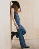 Levi's RIBCAGE Weite Beine Geflochtener Bund Jeans Damen US W25 L30