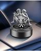Solar-Powered Rotating Car Air Freshener with Angel's Glow Deodorizer Ornament