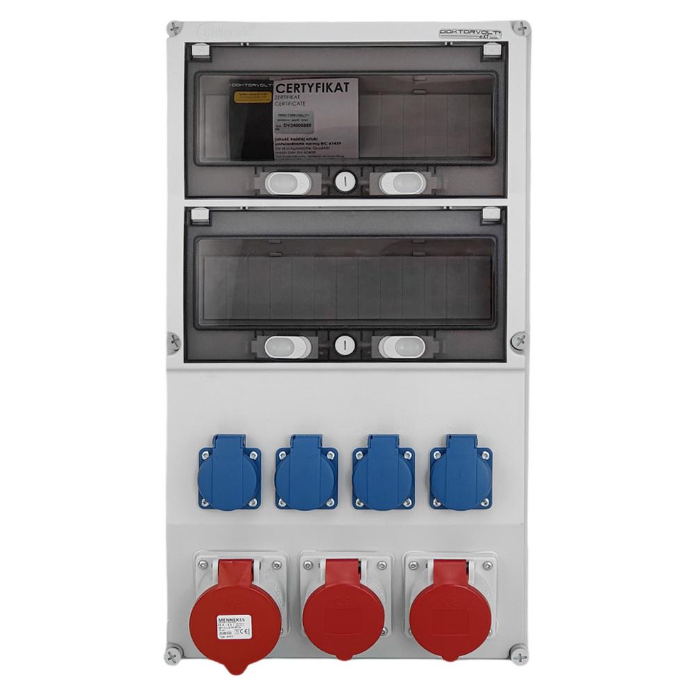 Construction Distribution Board Erbetka 32A 2X16A 4X230V Schuko Power Sockets