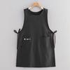 Polyester Long Vest Apron with Pockets Painting Apron New Pinafore Aprons  Kitchen Use