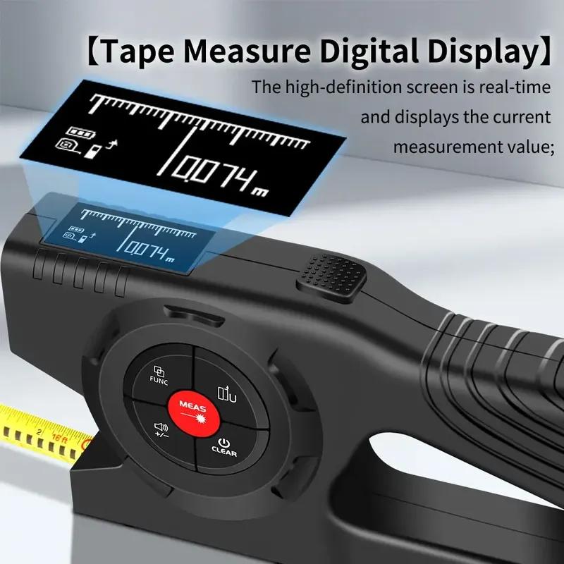 Snakol Digital Distance Meter Laser Tape Measure Electronic Ruler with Green Laser Line Marking 50M 70M 100M 120M Rangefinder