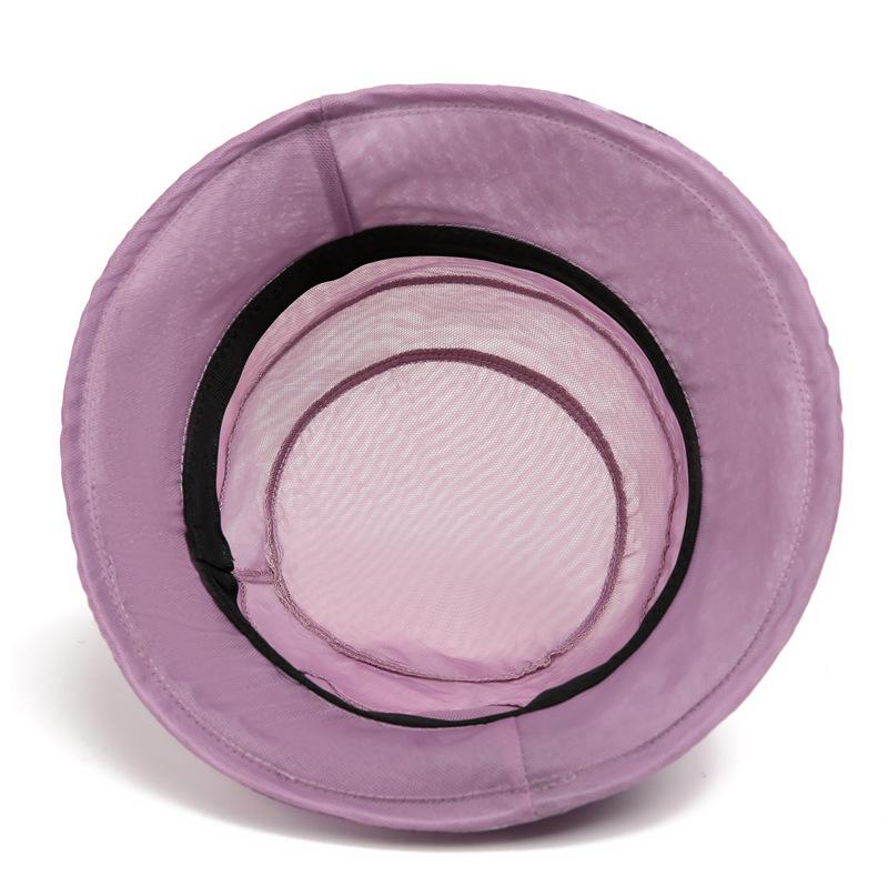 Spring And Summer Mother Sunshade Thin Cool Hat Sunscreen Bucket Hat Breathable Sun Hat Flower Pot Hat