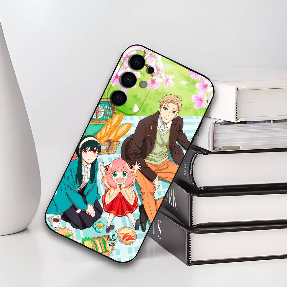 S-Spy X F-Family Anime Phone Case For Samsung S25,S24,S21,S22,S23,S30,Ultra,S20,Plus,Fe,Lite,Soft Black Cover