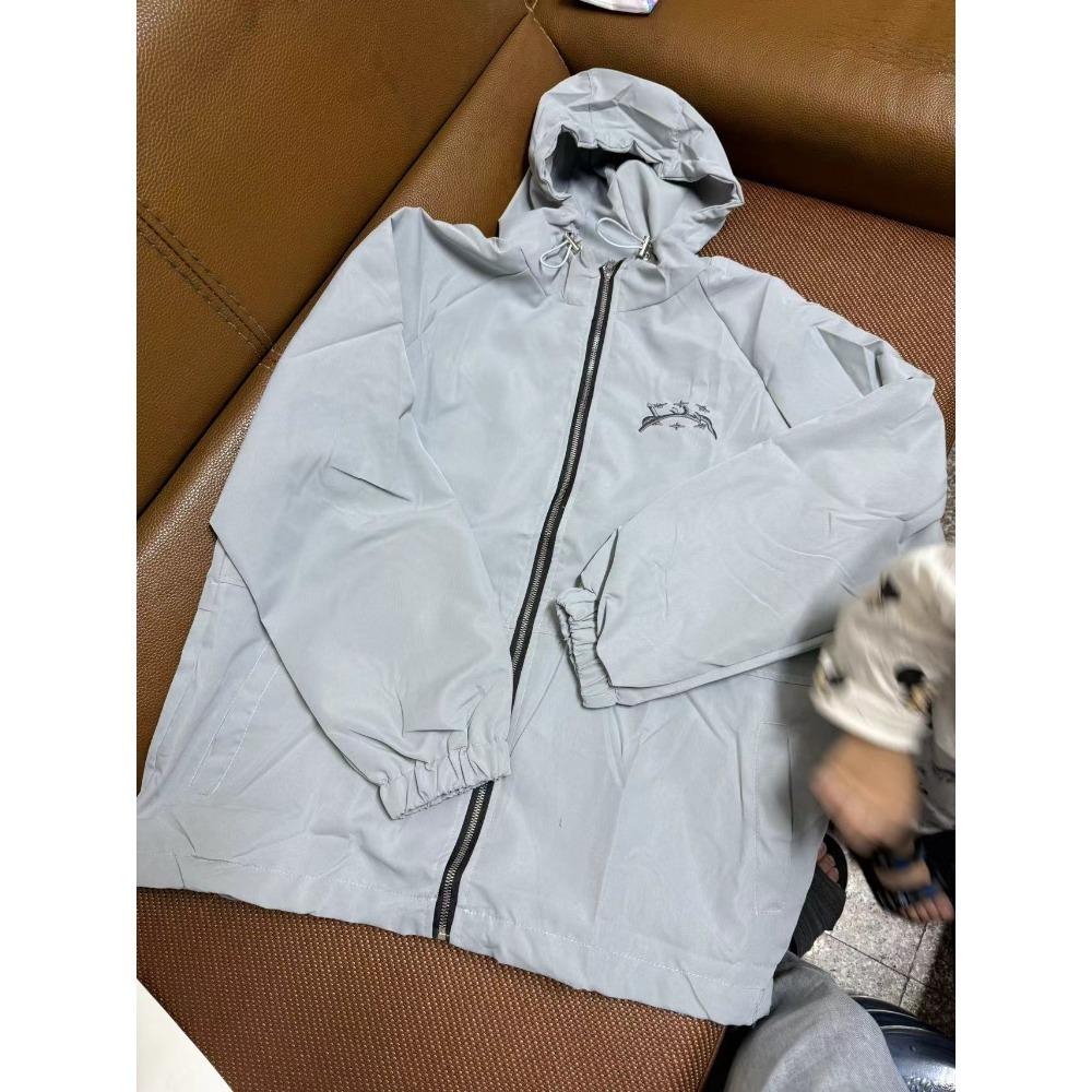 ZYLLO Streetwear Y2k Tepláková bunda Retro Klasický Potisk Větrovka na Zip Mikina s Kapucí Pánská Dámská Móda Harajuku Bomber Bunda Topy