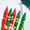 Capybara Christmas Gel Pen: Cartoon Student 0.5mm Black Ballpoint Push Pen - Fun Holiday Stationery Gift