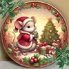 Vintage Metal Christmas Wall Decor Aluminum Foil Engraved Sign 8x8in Easy Hang Home Bedroom Kitchen Bar