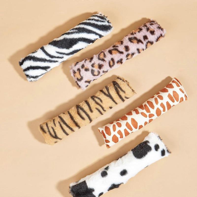 5pcs Cat Toy Plush Filled Pillow Teething Grinding Play Kitten Chew Pillow Interactive Pet Cat Biting Resistant Toy