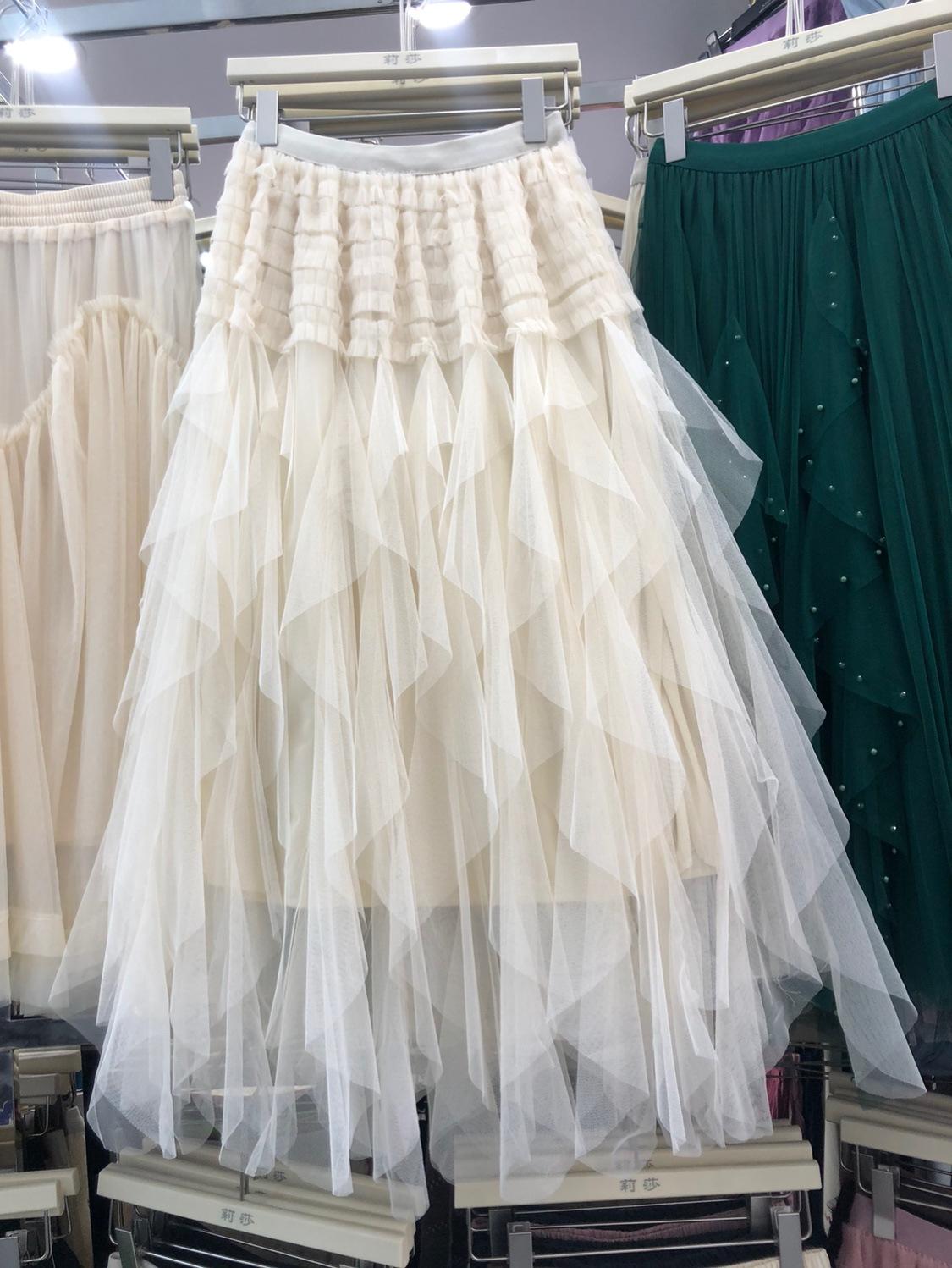 

Юбка-торт из лепестков в иностранном стиле, женская, весна-лето, с большим маятником One Size