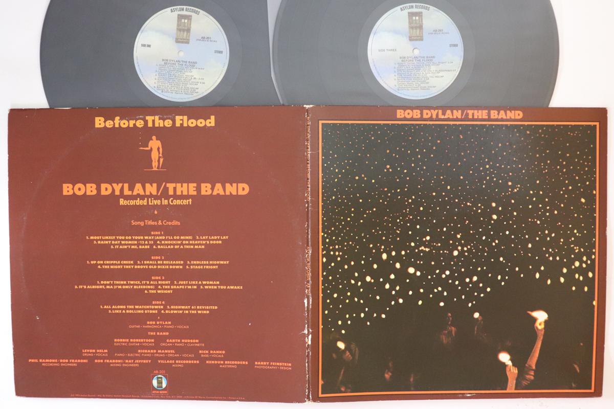 

LP Record BOB DYLAN BAND Before The Flood AB201 ASYLUM 1974 US Rock Used