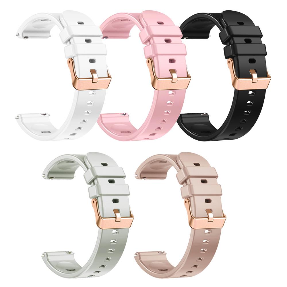 18mm Straps For Garmin Vivoactive 4S Wristband For Garmin Venu 2S 3S Silicone Band For Huawei Watch GT5 GT4 41mm Bracelet Correa