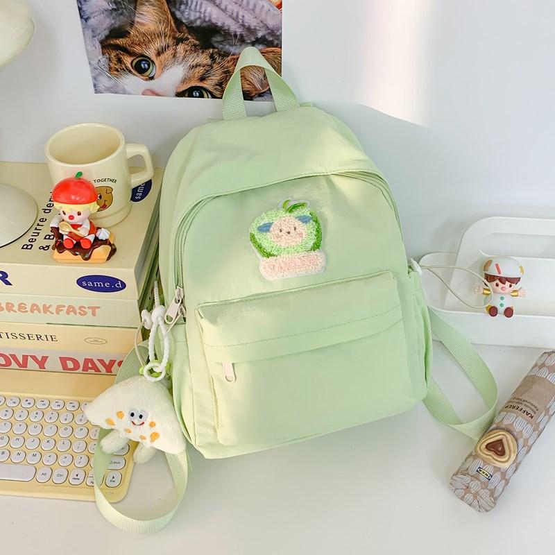 The new schoolbag is high-value, fresh and sweet, candy-colored backpack, lightweight and large-capacity backpack for junior high school students.