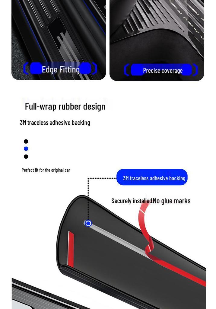 BYD Tang DMI Car Interior Stainless Steel Door Sill Protection Pedals