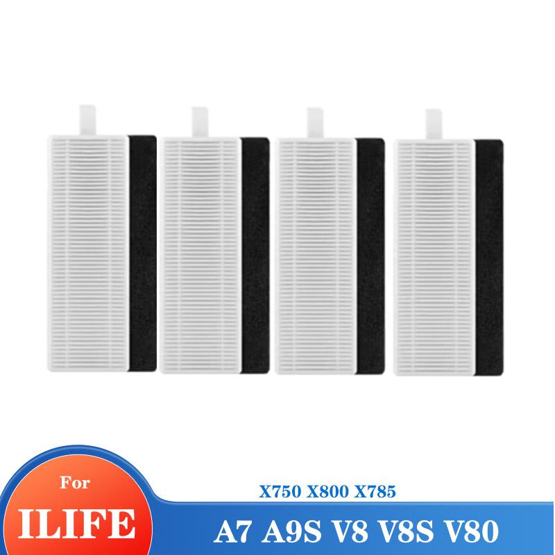 Cleaner Parts For iLife A7 A9S V8 V8s X750 X800 X785 V80 L100 Silvercrest SSR1 SSRA1 Rubber Kit Main Side Brush Hepa Filter