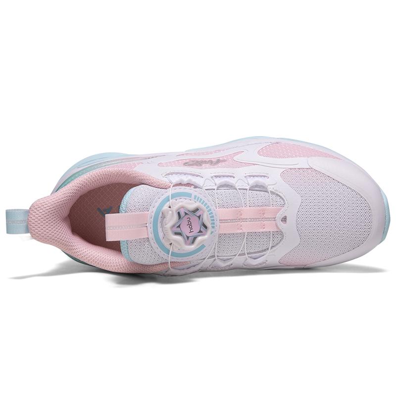 Anta Kids Red Flame Comfortable Versatile Non-Slip Wear-Resistant Low-Top Running Shoes Kids sneaker White Pink 322315511-2