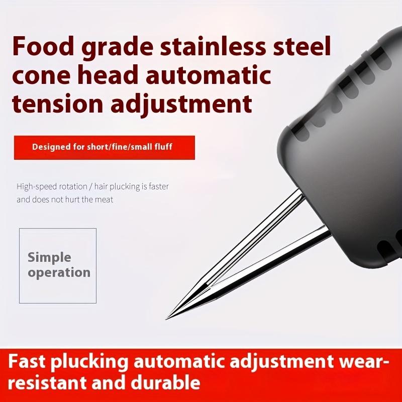 Elektrisch betriebene Geflügelrupfmaschine, Kabelloser Betrieb, Tragbar, Schwerlastausführung mit ergonomischem Griff, Leistungsstarker Motor für Huhn, Ente, Gans