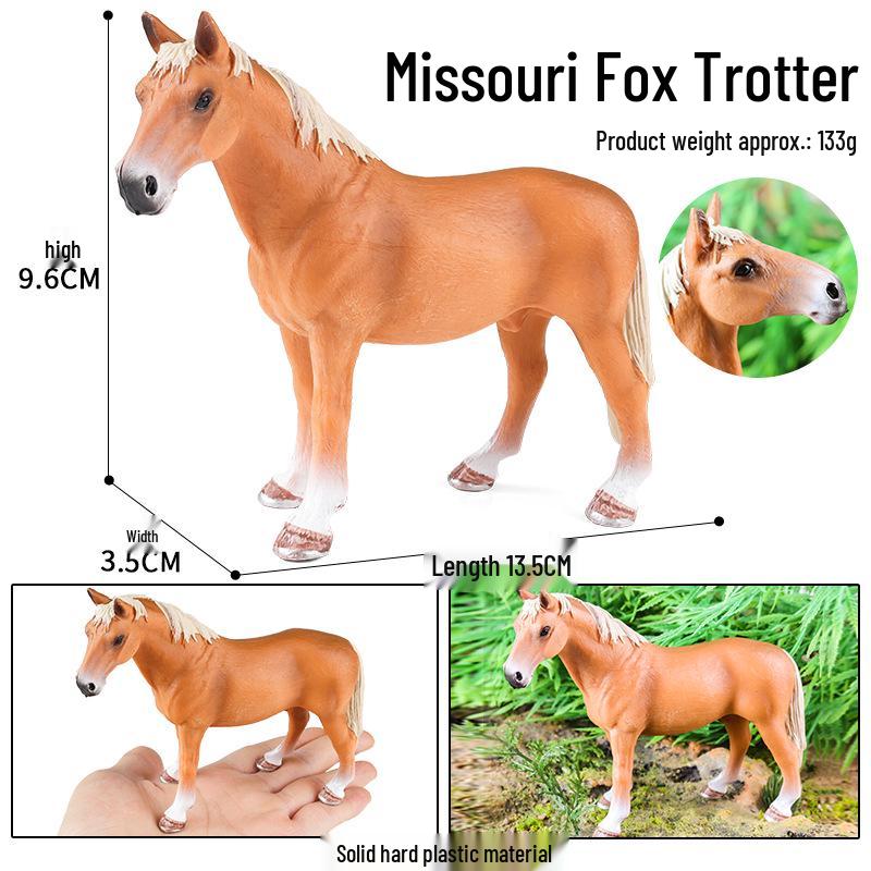 Children's Farm Animal Simulation Model: Appaloosa, Arabian, and Yellow Horse Toys