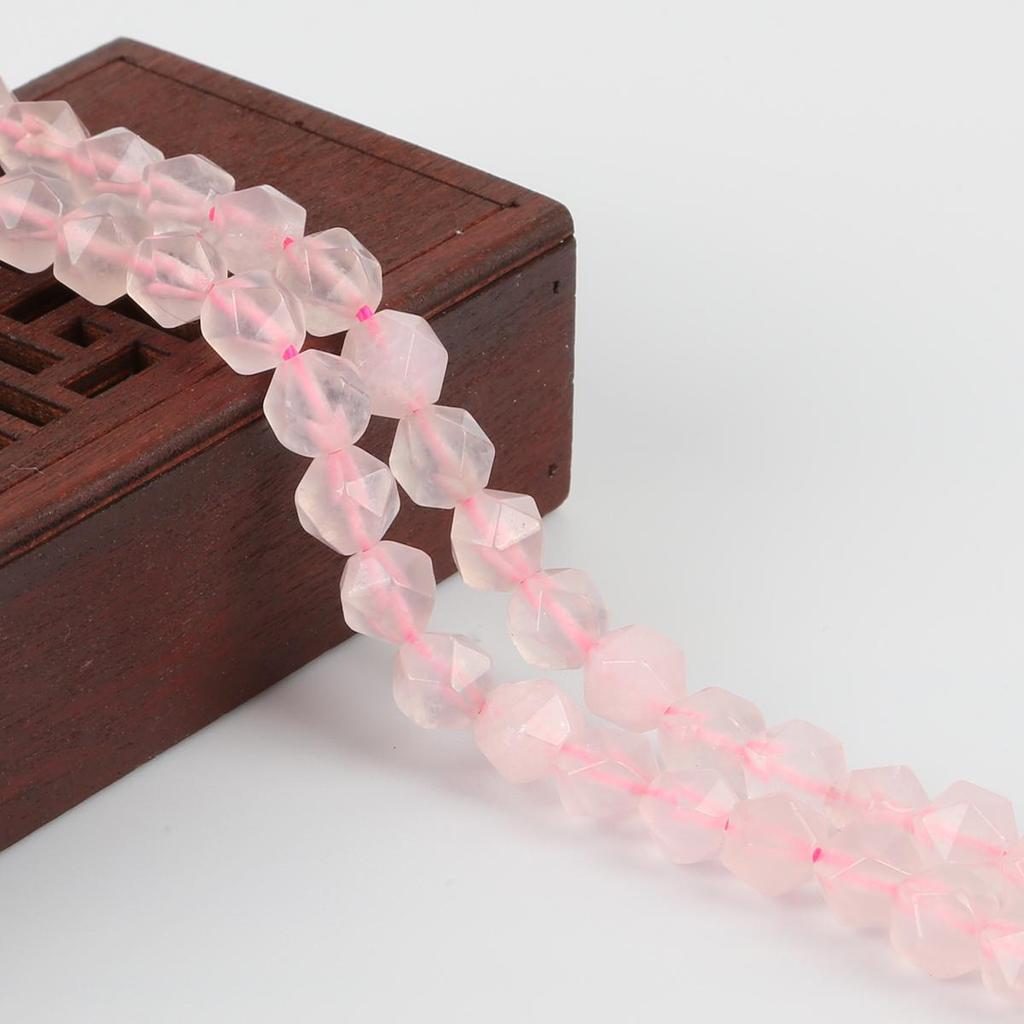 8mm facettierte Naturstein spitze Perlen, Abschnitt lose Perlen für Halskette Armband DIY