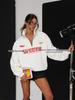 2025 Trendy Letter Print Zipper Lapel Hoodie for Women – Stylish & Casual Autumn/Winter Wear