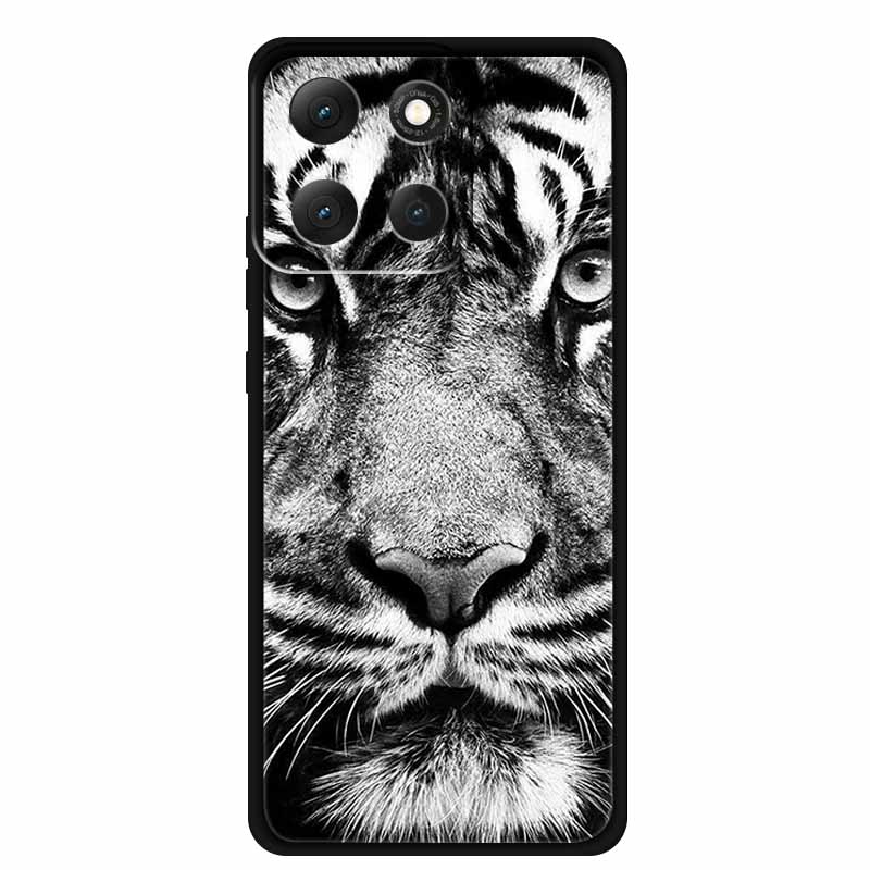 Für Motorola Moto G86 Power 5G Hülle G 86 Power Weiche TPU Silikon Rückseitenabdeckungen Für Moto G86 Power Tiere Bemalt Tiger Löwe Coque