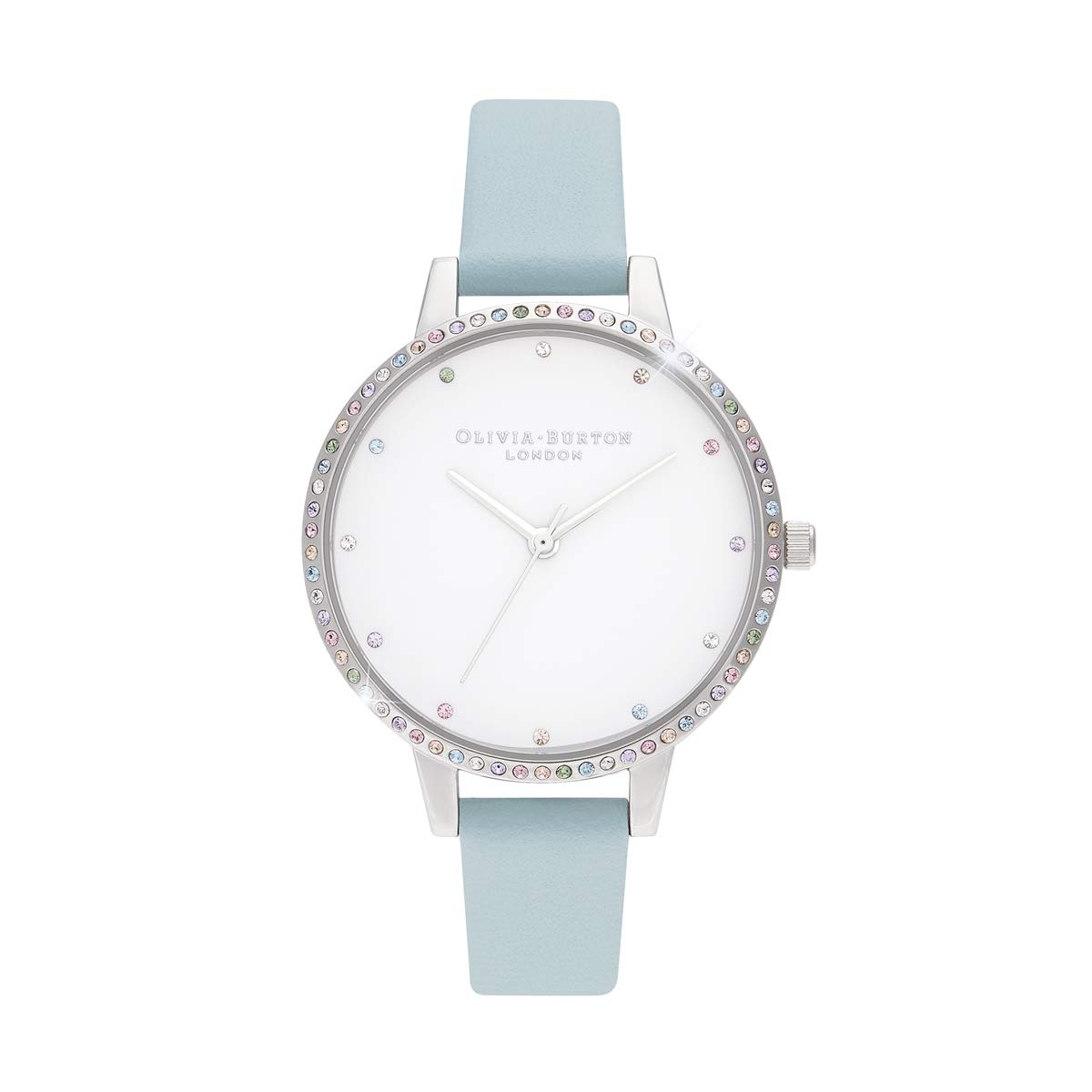 

Авторизованный дилер Olivia Burton Часы женские OB16RB19 Радужный безель Бирюзовый Серебряный 34 мм [OLIVIA BURTON] & бирюзовый