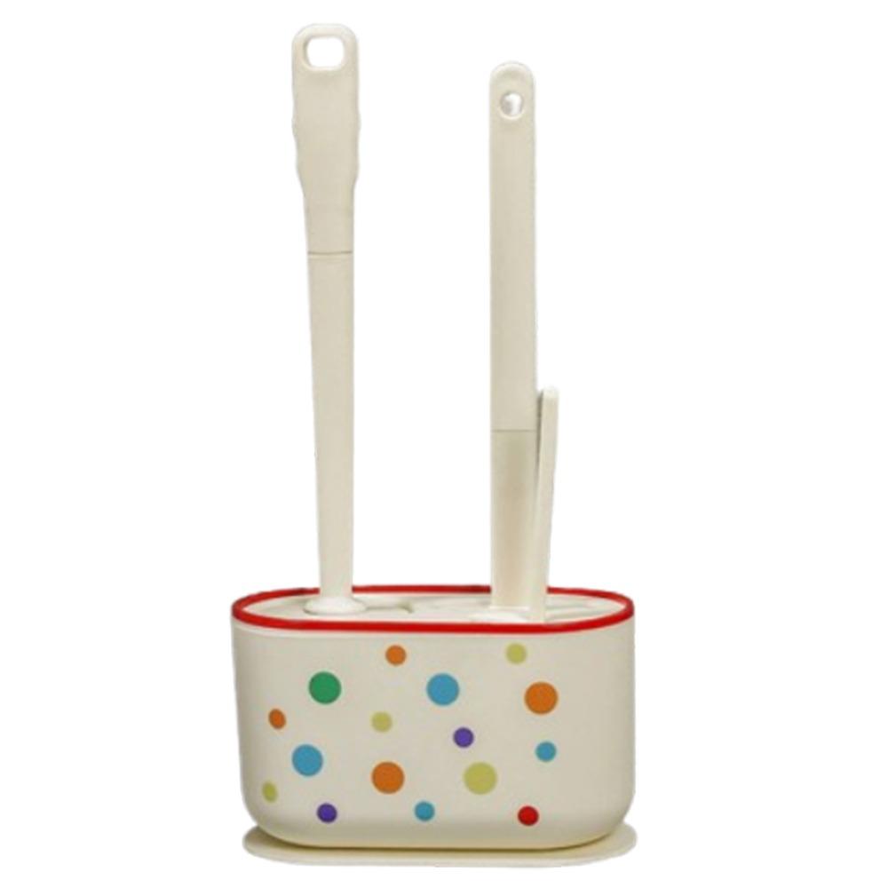 Modern Toilet Plunger Bowl Brush Nail-free Toilet Brush Set  Bath Accessories