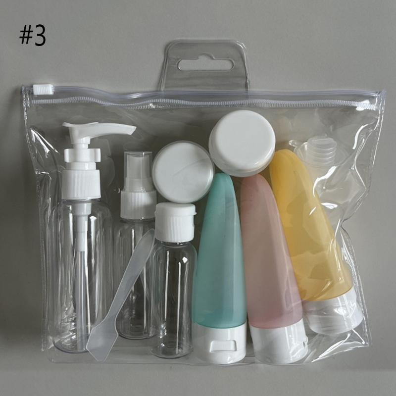 Travel Refillable Bottle Set Spray Lotion Shampoo Shower Gel Tube Bottling Cosmetic Empty Liquid Container Portable Tool