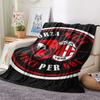 1pc AC Milan Print Flannel Blanket, High quality Comfortable for All Seasons, Home Decor, Warmth and Comfort, Perfect for Christmas Gifts06