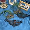 Diamond Decorated Masquerade Mask Elegant Phantom Mask Peacock Feather Mask  Costume Party