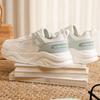 361 Cushioning Breathable Slip Resistant Low top Casual Sprint Running Shoes Women's White Green 682526712F-3