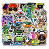 50 Retro Game Console Graffiti Stickers for Laptops, Suitcases, Guitars, Skateboards, Motorcycles, and Cars.
