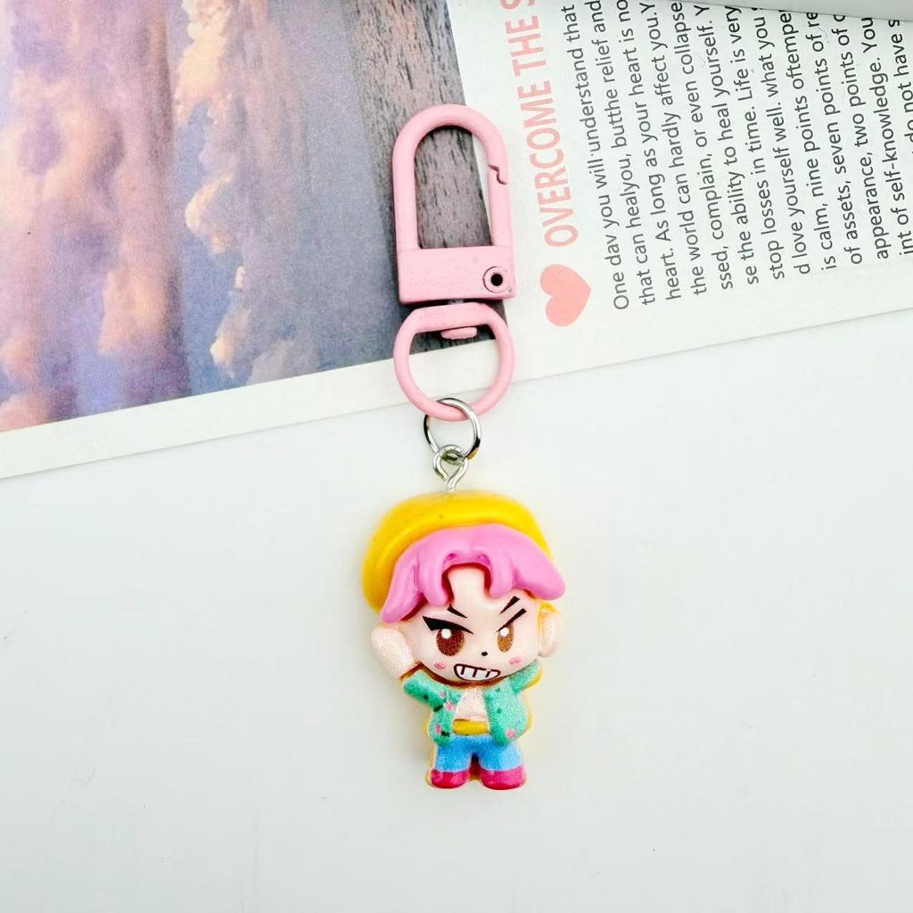 Adorable Anime Demon Hunter Girls Keychain Pendant for Bags and Best Friends
