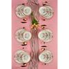 Sakura Flower Luxury Ceramic 18 Piece Dinner Set, Dinner Set For 6 Persons