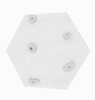 Climbing Wall Cube 1 White - White Holds