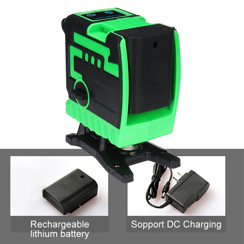 New 3D 12 Green Lines Laser Level+Tripod+Bag 505nm 360 Degree Rotation Auto Leveling Horizontal Vertical Laser Beam for Wall
