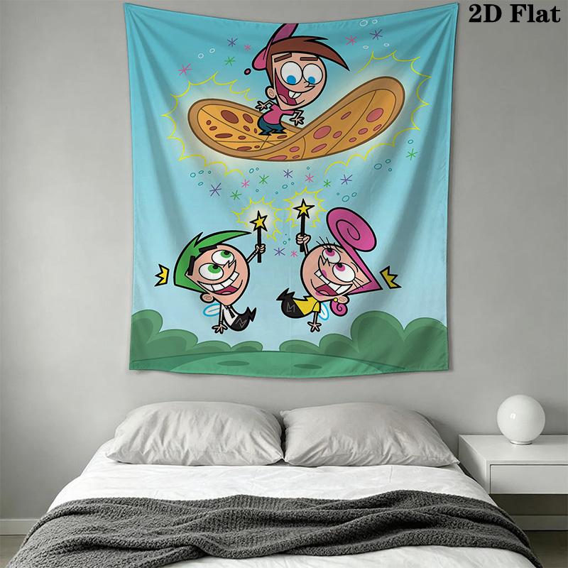 Fairly OddParents Pattern Home Decor Tapestry, Wall Hanging, Decorative RV Wall Cloth.XGT0914136