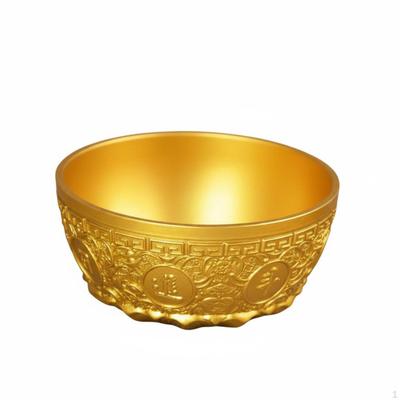 Chinese Wealth Bowl Good Luck Symbol Prosperity for Altar, Entryway