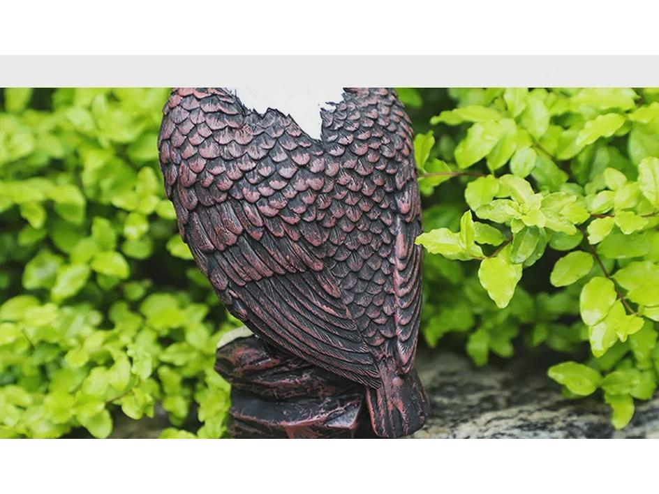 Independence Day Eagle Resin Ornament for Outdoor Garden Décor